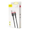 Baseus Cafule Cable USB For Micro 2.4A 2M Red+Black (CAMKLF-C91)