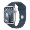 Apple Watch Series 9 GPS + Cellular 41mm Silver Alu. Case w. Storm Blue S.Band - S/M (MRHV3)