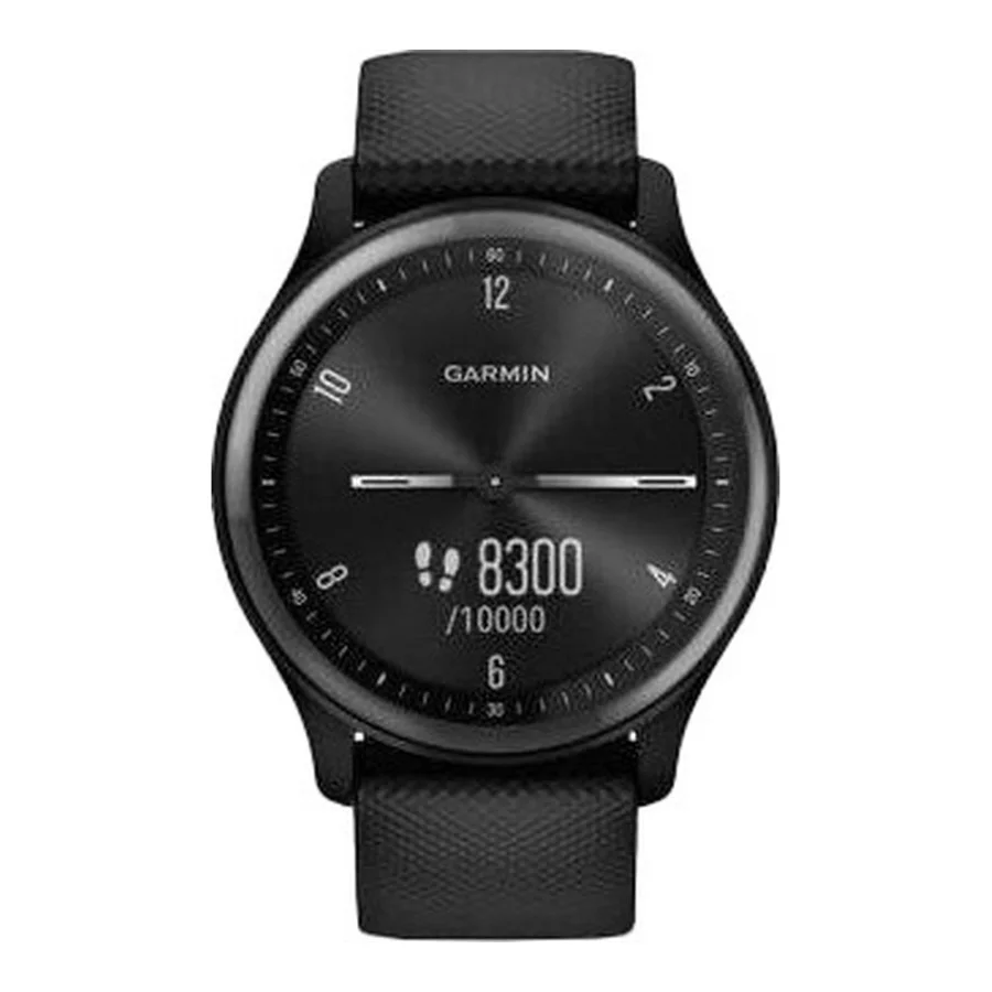 Garmin Vivomove Sport Black Case and S. Band w. Slate Accents (010-02566-00)