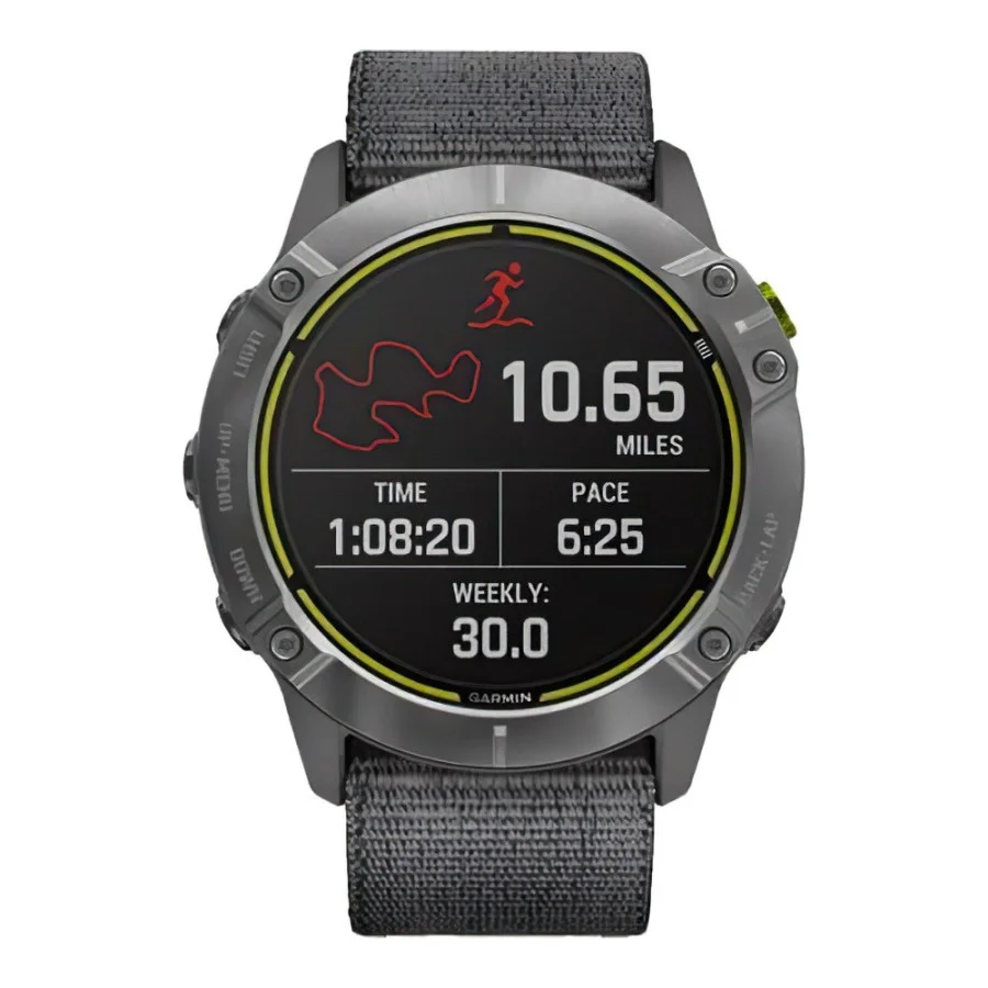 Garmin Enduro Steel with Gray UltraFit Nylon Strap (010-02408-00/10)