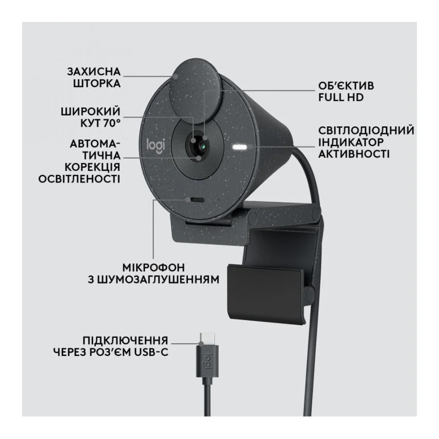 Logitech Brio 305 Graphite (960-001469, 960-001475)