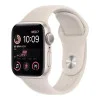 Apple Watch SE 2 GPS 44mm Starlight Aluminum Case with Starlight Sport Band (MNJX3)