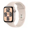 Apple Watch SE 2 GPS 44mm Starlight Aluminium Case with Starlight Sport Band S/M (MRE43)