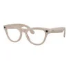 Ray-Ban Meta Skyler Gen2 Stand.Shiny Chalky Gray Frame/Clear to Sapphire Transit.Lenses RW4014 6700MF 52-20