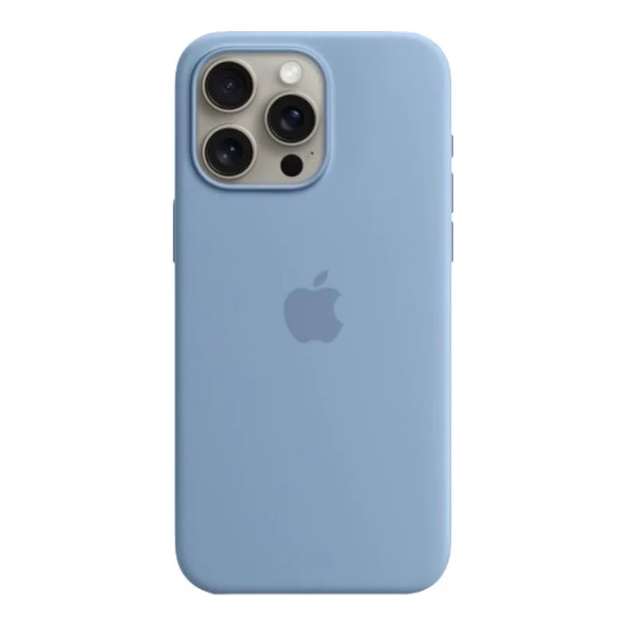 Apple iPhone 15 Pro Max Silicone Case with MagSafe - Winter Blue (MT1Y3) (OEM)