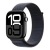 Apple Watch Series 10 GPS 46mm Jet Black Aluminum Case w. Ink Sport Loop (MWWR3)