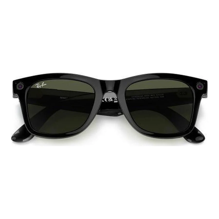 Ray-Ban Meta Wayfarer Shiny Black Frame Green Lenses (RW4006 601/71 50-22)