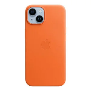 Apple iPhone 14 Leather Case with MagSafe - Orange (MPP83) (OEM)