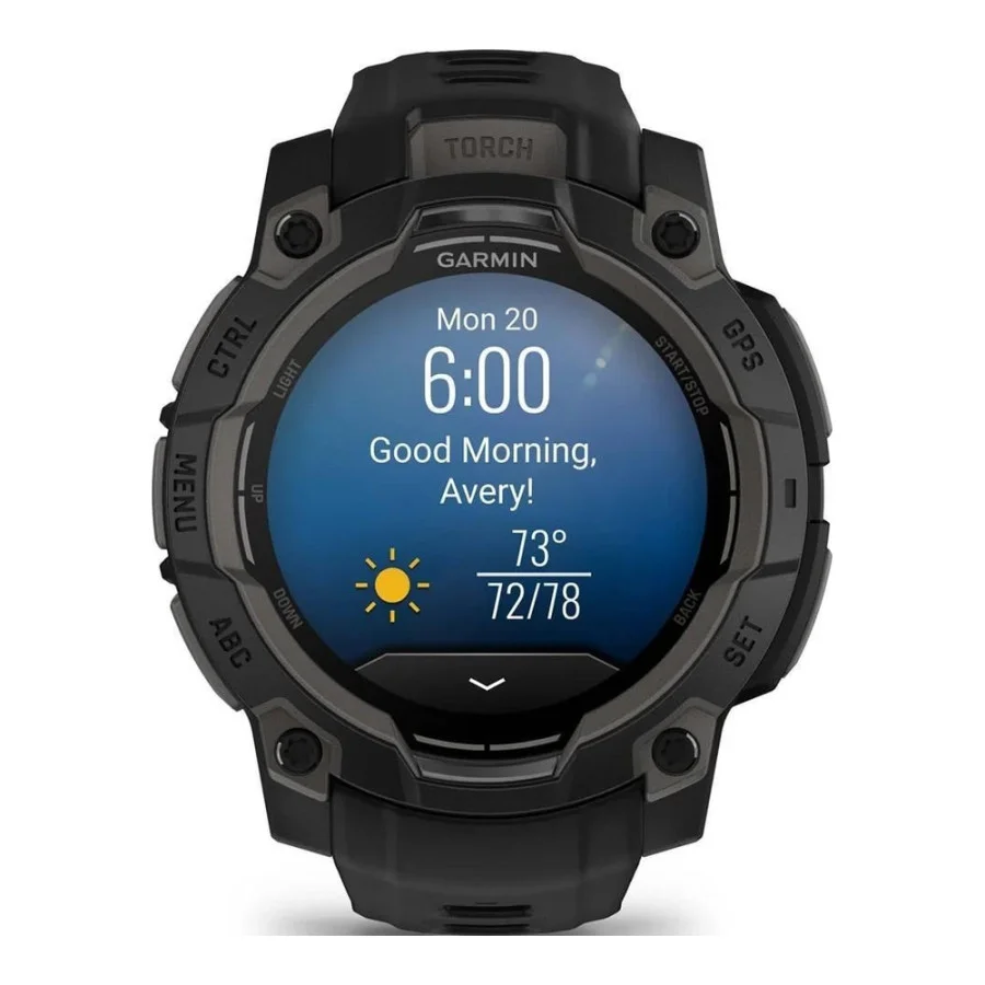 Garmin Instinct 3 45mm AMOLED Black with Black Band (010-02936-00/40)