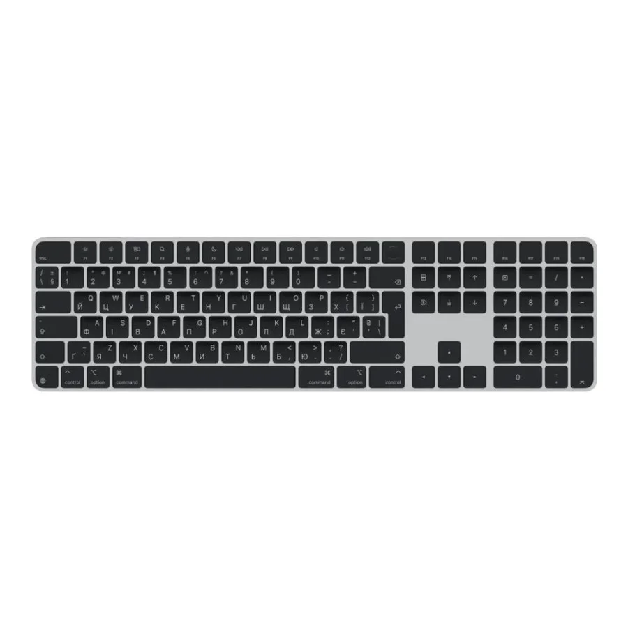 Apple Magic Keyboard with Touch ID and Numeric Keypad for Mac with Apple silicon USB-C Black Keys (MXK83) (EU)