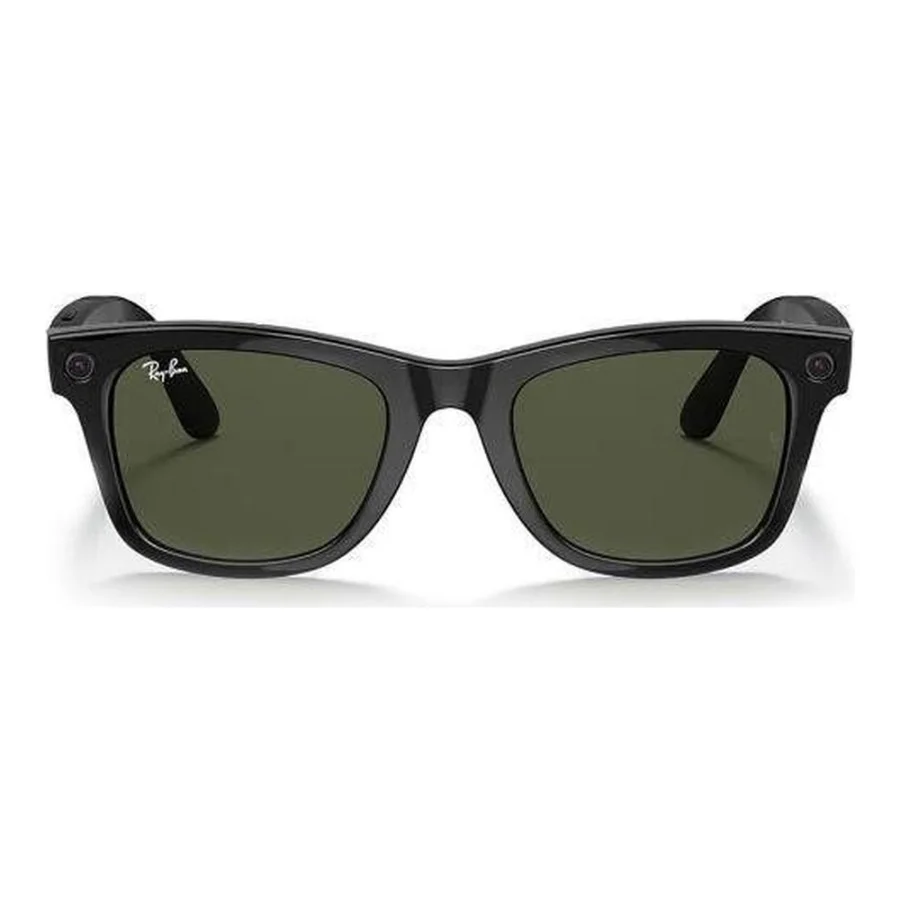 Ray-Ban Meta Wayfarer Shiny Black Frame Green Lenses (RW4006 601/71 50-22)