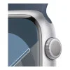 Apple Watch Series 9 GPS + Cellular 41mm Silver Alu. Case w. Storm Blue S.Band - S/M (MRHV3)