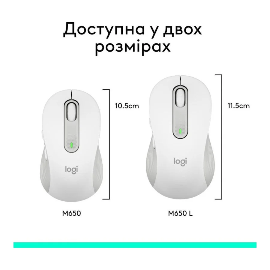 Logitech Signature M650 Wireless Mouse Off-White (910-006255)