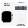 Apple Watch Ultra 3 GPS + Cellular 49mm Natural Tit. Case w. Anchor Blue Ocean Band (MEWH4)