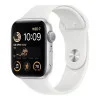 Apple Watch SE 2 GPS 40mm Silver Aluminum Case with White Sport Band - S/M (MNT93)
