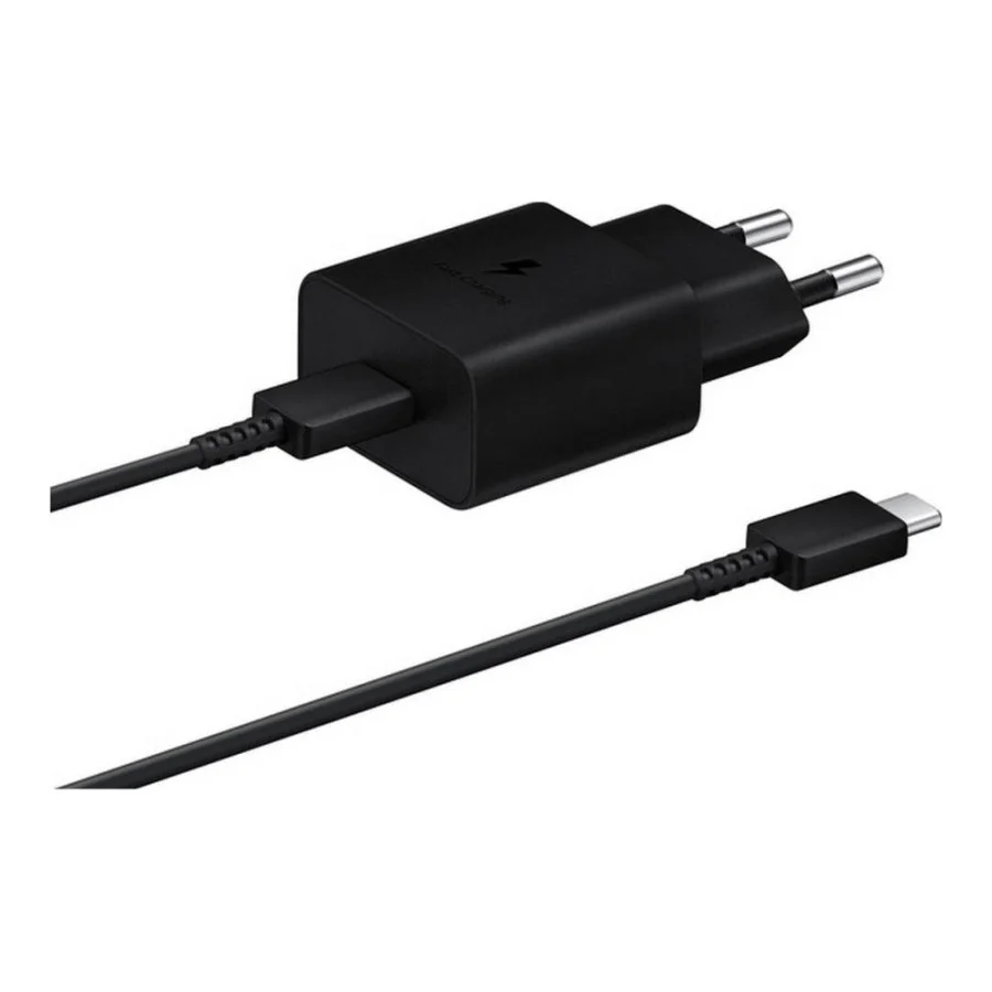 Samsung 15W PD Power Adapter (with Type-C cable) Black (EP-T1510XBE) (EU)