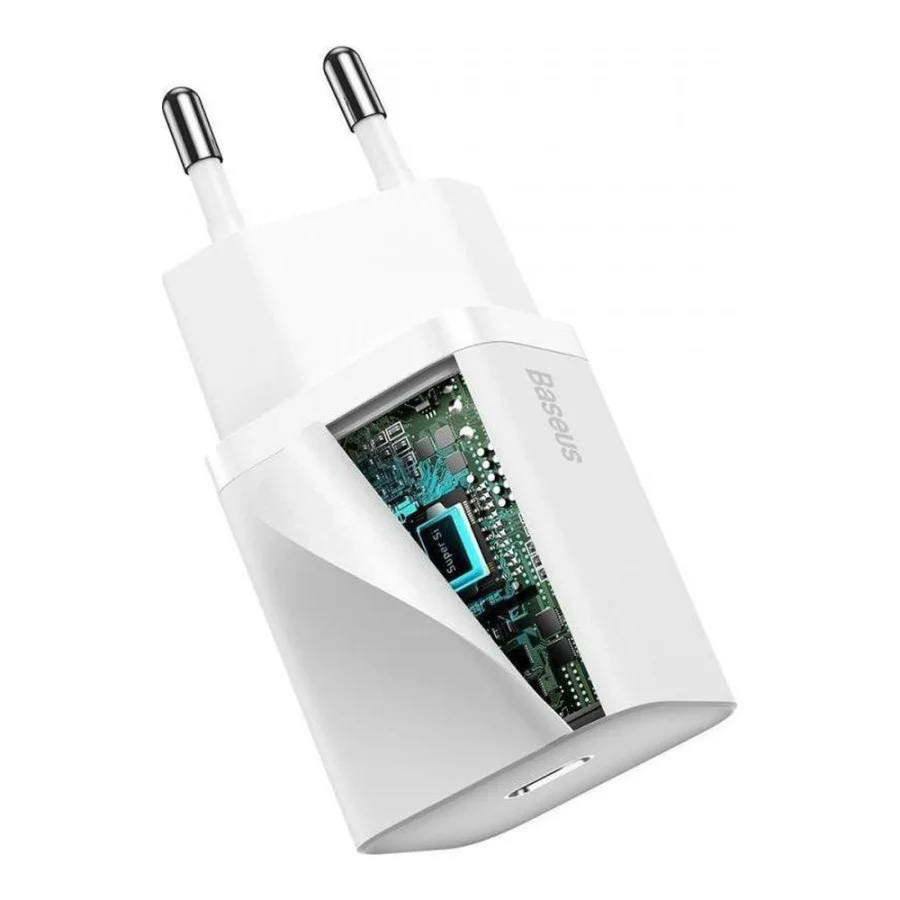 Baseus Super Si Quick Charger Type-C Lightning 20W Blue (TZCCSUP-B03)