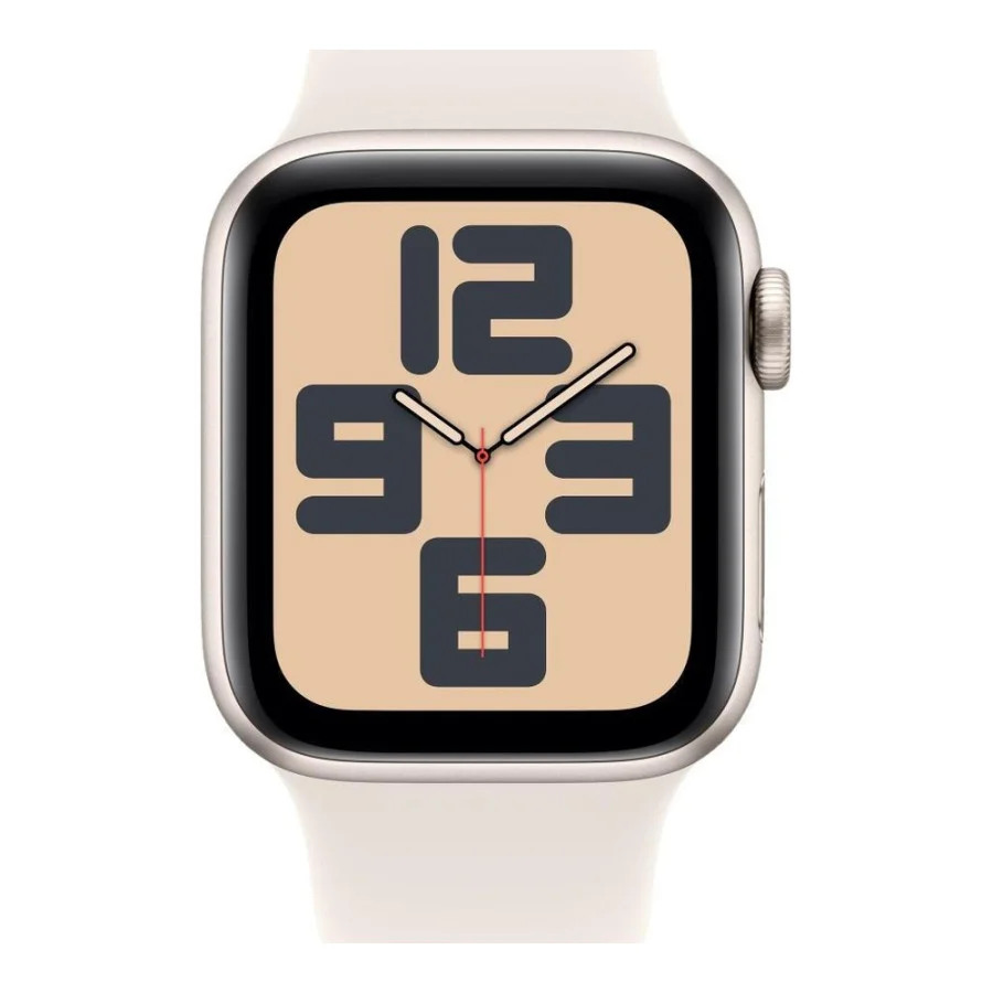 Apple Watch SE 2 GPS 40mm Starlight Aluminium Case w. Starlight Sport Band - S/M (MXEF3)