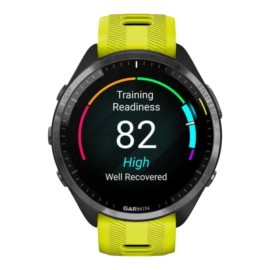 Garmin Forerunner 965 Carbon Gray Titanium Bezel w. Black Case and Amp Yell/Black S. Band (010-02809-02/12/