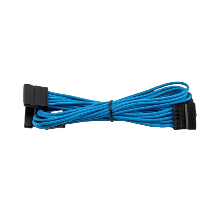 Corsair Premium Individually Sleeved SATA Cable, Type 4 (Generation 3) Blue