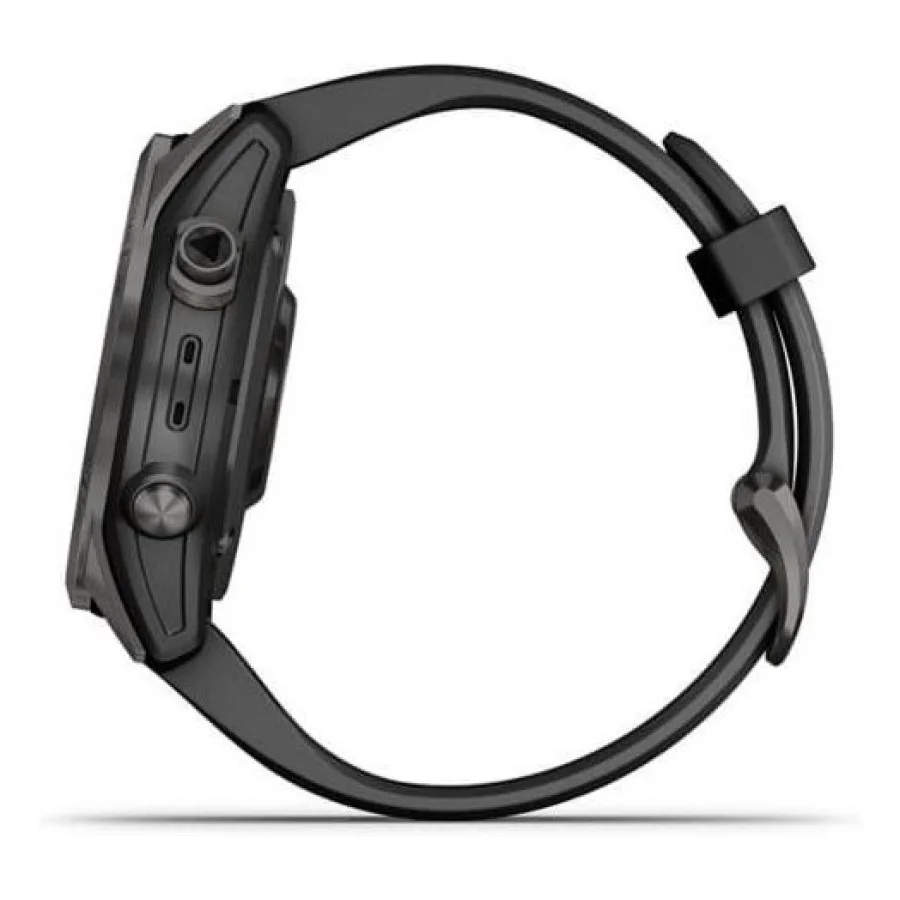 Garmin Fenix 7S Sapphire Solar Carbon G. DLC Titanium w. Black Band (010-02539-24/25)