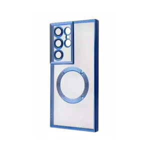 Чохол Chrome Frame Case (MagSafe) для Samsung S23 Ultra (Deep Blue)
