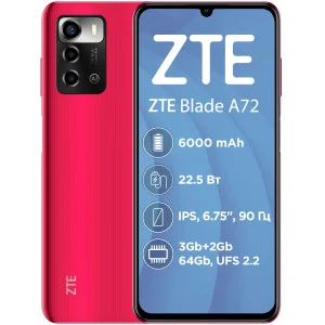 ZTE Blade A72 3/64GB Red (UA)