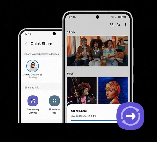 Смартфон SAMSUNG Galaxy S22 8/128GB Phantom Black (SM-S901BZKDSEK), фото 8